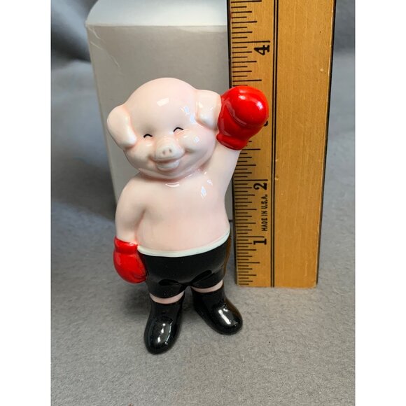 Danbury Mint Piggies Collection Porcelain Pig HamFisted Figurine 1980s - Picture 6 of 7